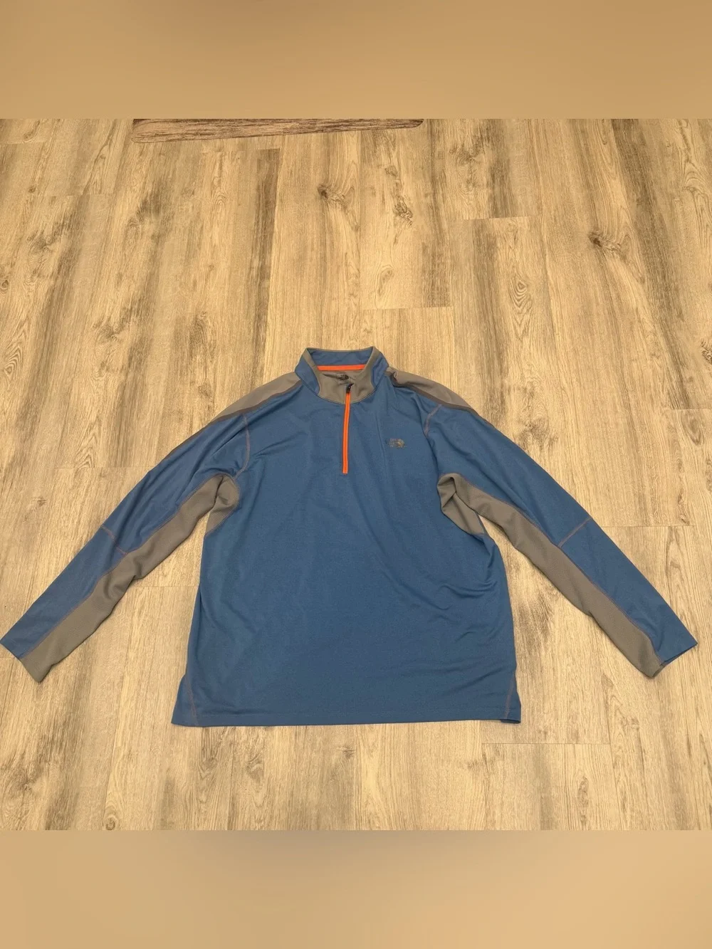 The North Face XXL Blue Gray 1/4 Zip Performance Pullover Excellent